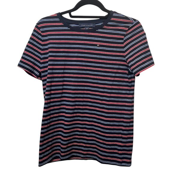 Tommy Hilfiger Striped Short Sleeve T-Shirt - Picture 1 of 2